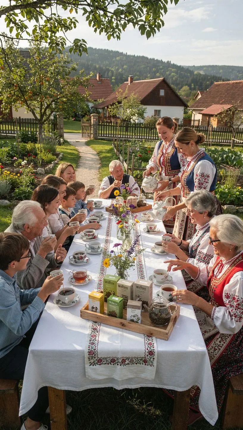 Šálka teplého čaju s mätou a limetkou na útulnom vankúši