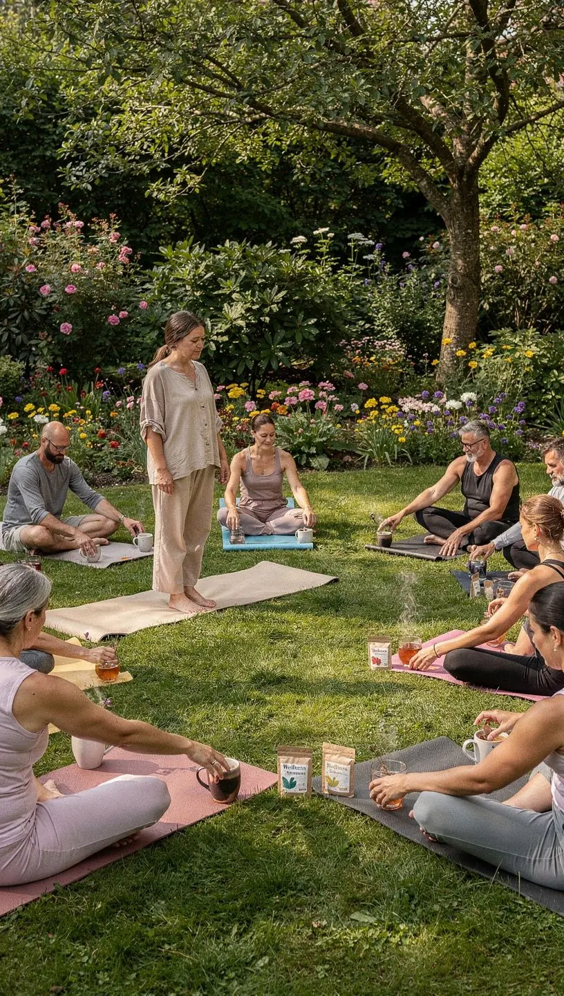 Kolekcia čajových sáčkov rozložená na útulnej deke.